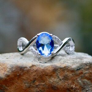 New Handmade Tanzanite Ring Sterling Silver Made In Canada